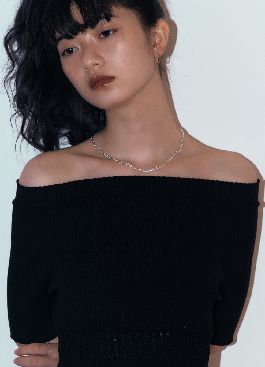 コネクションチェーンネックレス (SV) Huk