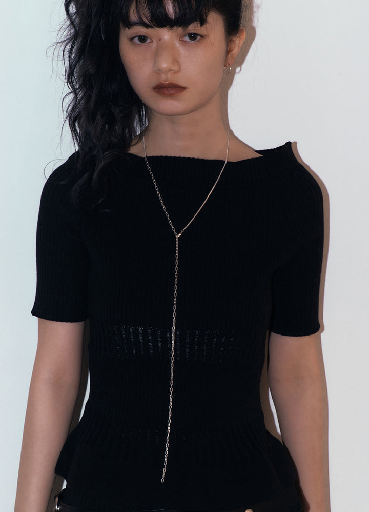 コネクションチェーンネックレス (SV) Huk