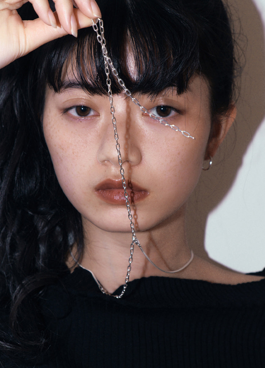 コネクションチェーンネックレス (SV) Huk