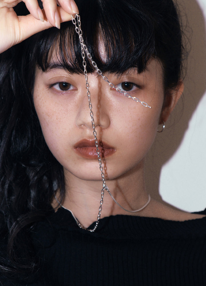 コネクションチェーンネックレス (SV) Huk