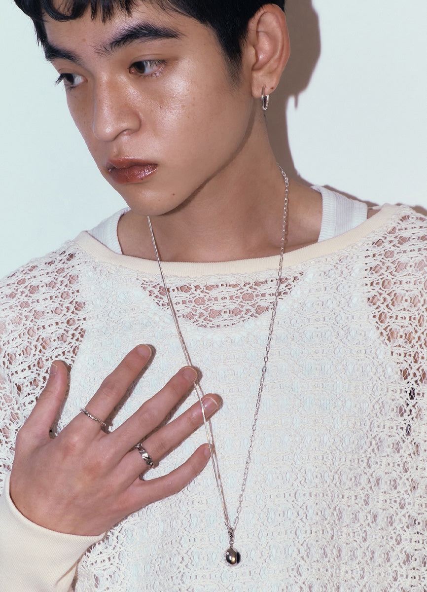 コネクションチェーンネックレス (SV) Huk