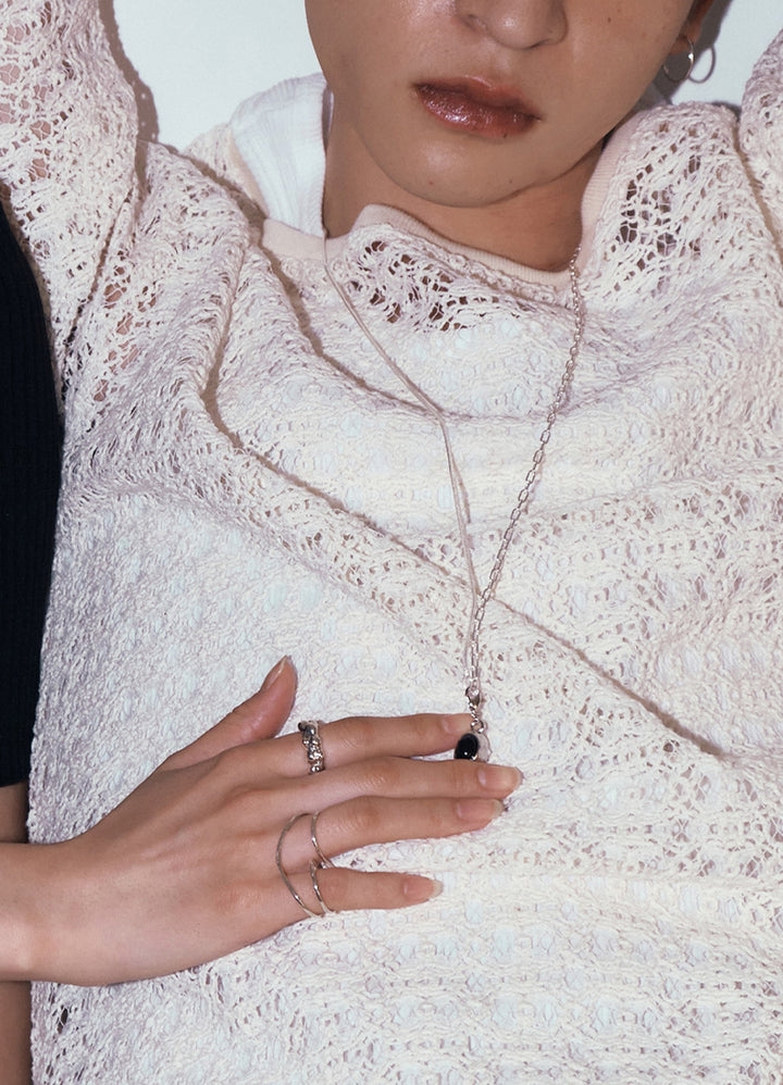 コネクションチェーンネックレス (SV) Huk