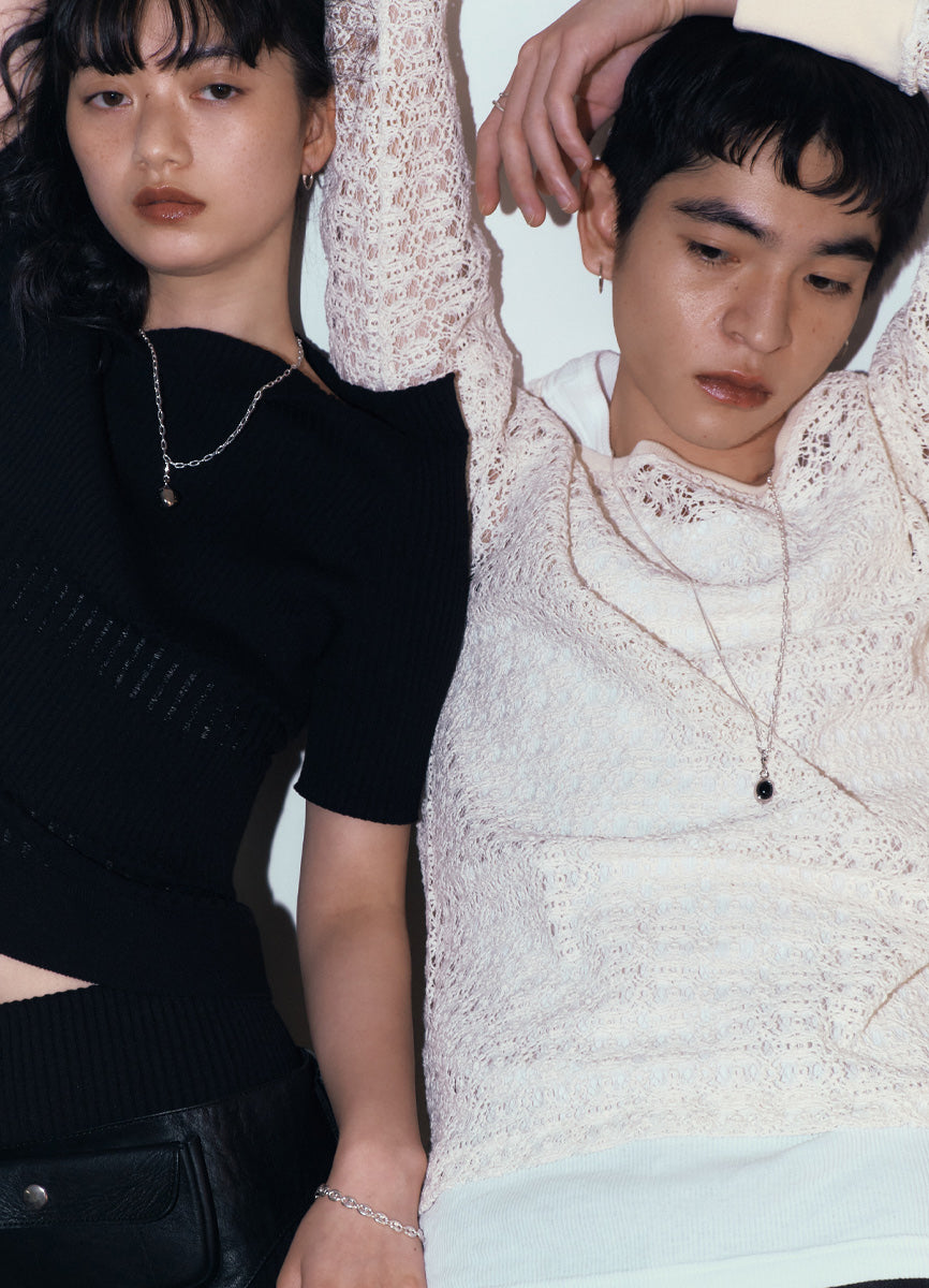 コネクションチェーンネックレス (SV) Huk