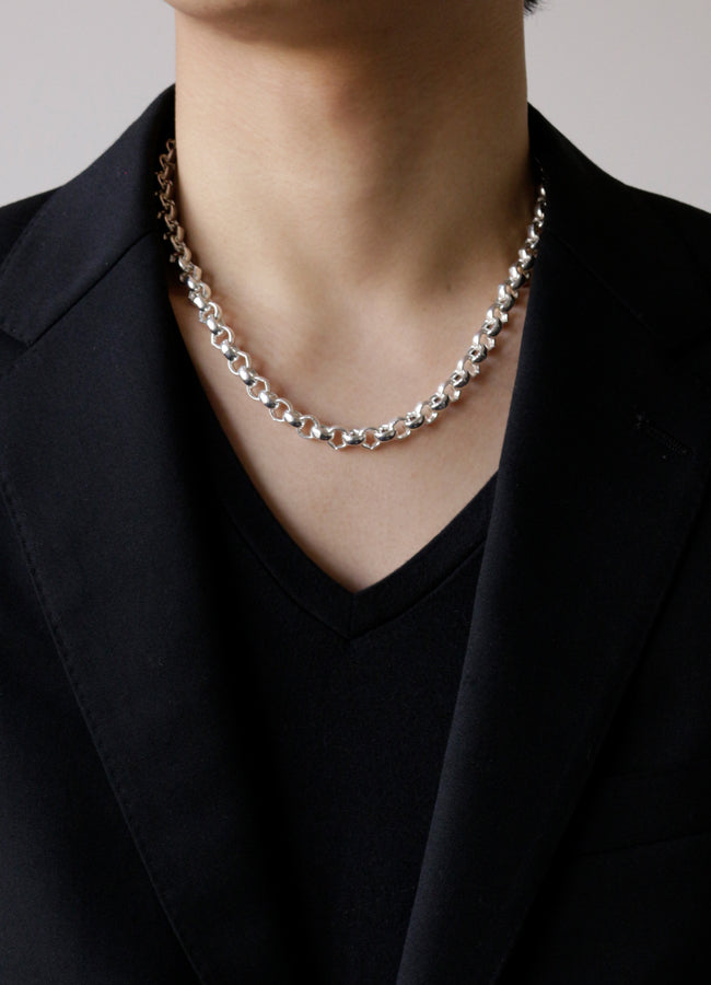 ロールチェーンネックレス (BS) Teilen | whoseA (フーシー
