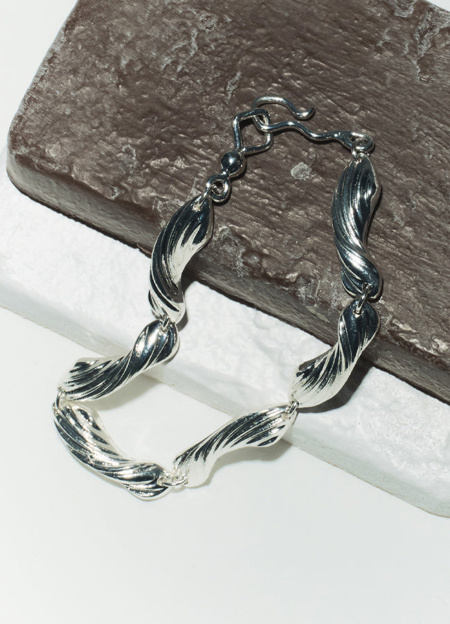 Wa_Yang様　オーダー品　ブレスレット2本 GRAY PEARL LINKS BRACELET(2SU0981)SV925 ブレスレット｜スター