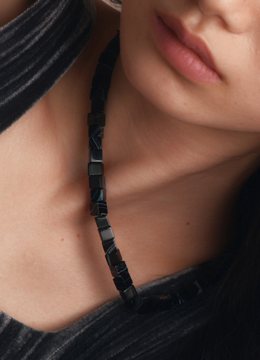 キューブストーンネックレス Toii