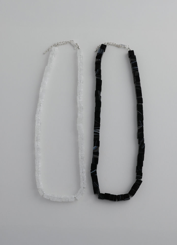 キューブストーンネックレス Toii